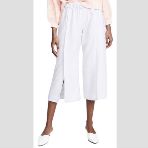 Club Monaco Juliuss White Culottes Split Front Lined - Picture 1 of 8